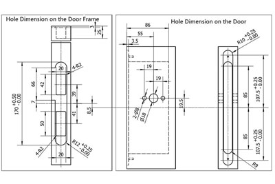 MG1811 Push Pull Mortise Lock