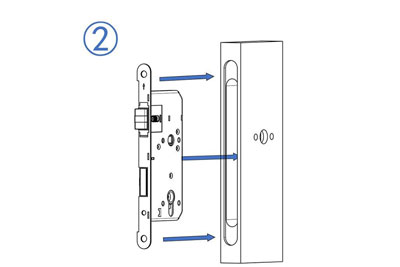 MG1811 Push Pull Mortise Lock