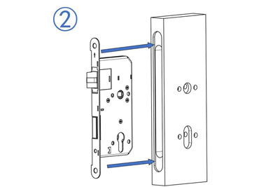 MG1813 Push Pull Mortise Lock