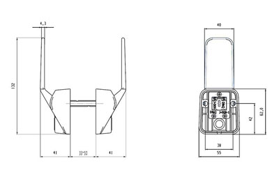 MG3811 Push Pull Mortise Lock