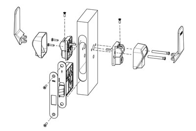 MG3811 Push Pull Mortise Lock