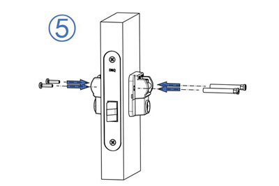 MG3811 Push Pull Mortise Lock
