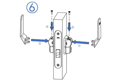 MG3811 Push Pull Mortise Lock