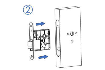 MG3813 Push Pull Mortise Lock