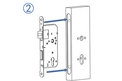 MG1814 Push Pull Mortise Lock