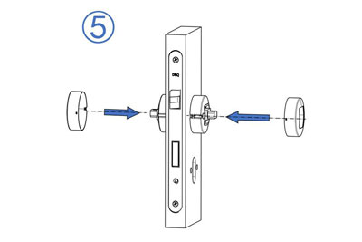 MG1814 Push Pull Mortise Lock