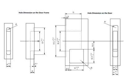 MG4811 Push Pull Mortise Lock
