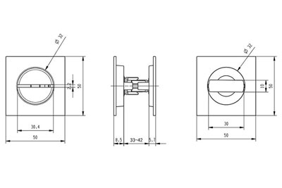 MG4812 Push Pull Mortise Lock