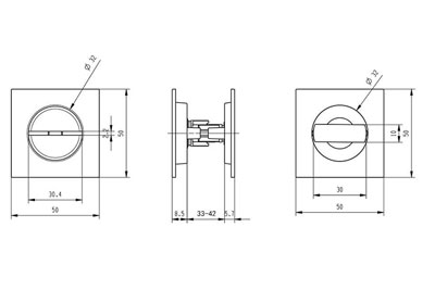 MG4813 Push Pull Mortise Lock