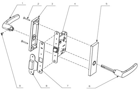 MPD1611 Mortise Lever Lock