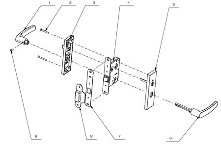 MPD1612 Mortise Lever Lock