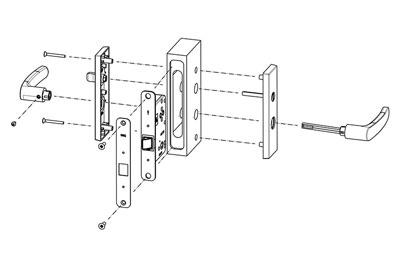 MPD1613 Mortise Lever Lock