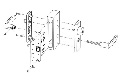 MPD1614 Mortise Lever Lock