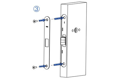 MG2811 Push Pull Mortise Lock