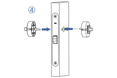 MG2811 Push Pull Mortise Lock