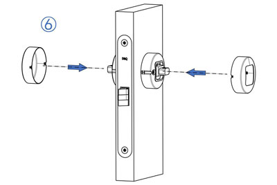 MG2811 Push Pull Mortise Lock