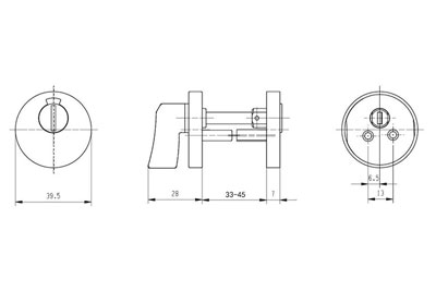 MPF1612 Door Handle Lock