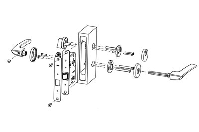MPF1612 Door Handle Lock