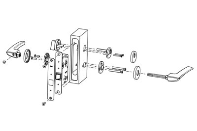 MPF1613 Door Handle Lock