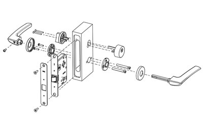 MPF1614 Door Handle Lock