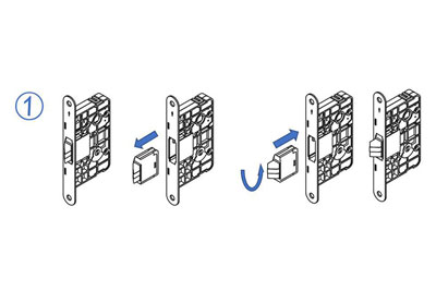 MG2812 Push Pull Mortise Lock