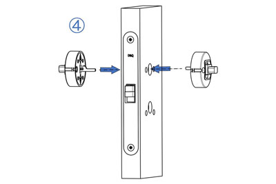 MG2812 Push Pull Mortise Lock