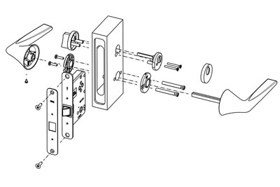 MPN1612 Door Lever Lock