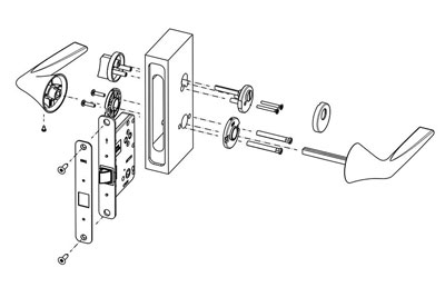 MPN1613 Door Lever Lock