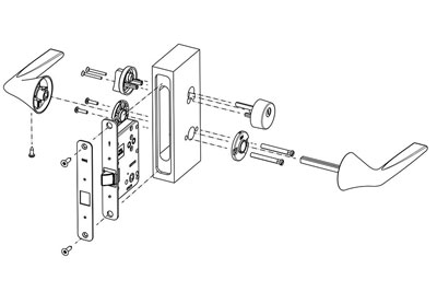 MPN1614 Door Lever Lock