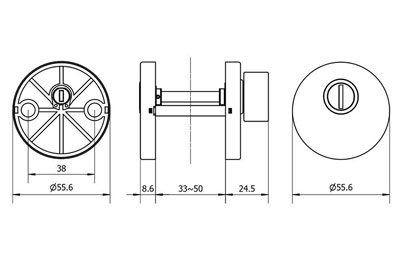 MG2813 Push Pull Mortise Lock