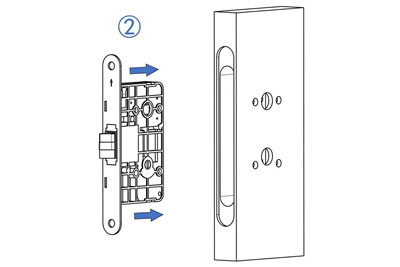 MG2813 Push Pull Mortise Lock
