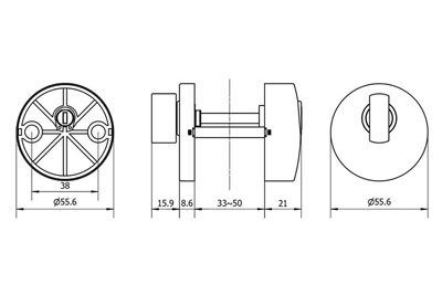 MG2814 Push Pull Mortise Lock
