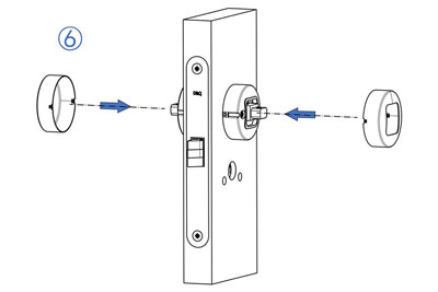 MG2814 Push Pull Mortise Lock
