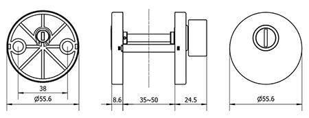 MG1613 Mortise Lever Lock