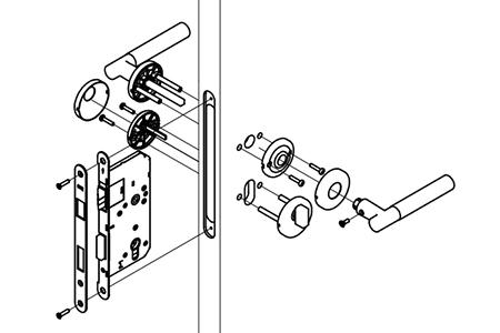 MG1613 Mortise Lever Lock