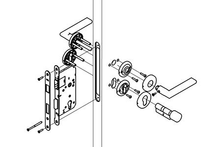 MG1634 Mortise Lever Lock